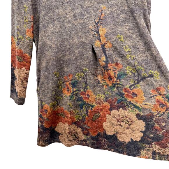 Shana Sz Medium Wearable Art Fall Autumn Thanksgiving Blouse Shirt Top Unique - Picture 6 of 8